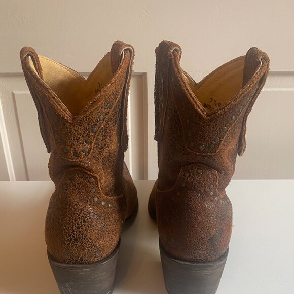 IDYLLWIND Women Two Step Western Cowboy Ankle Studded Booties - Picture 5 of 8